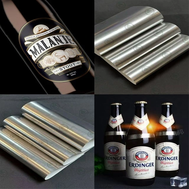 Ideal para rótulos de vinho: papel aluminizado de resistência úmida