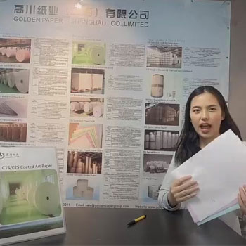 Papel de cópia NCR sem carbono branco e cor atacado em papel de folha