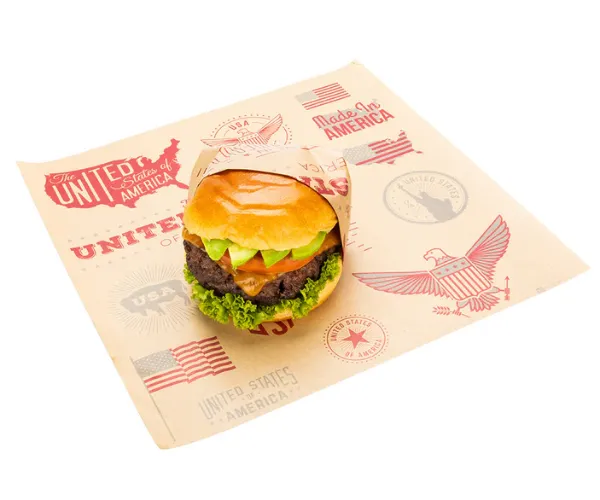 Que tipo de papel são hambúrgueres embrulhados?